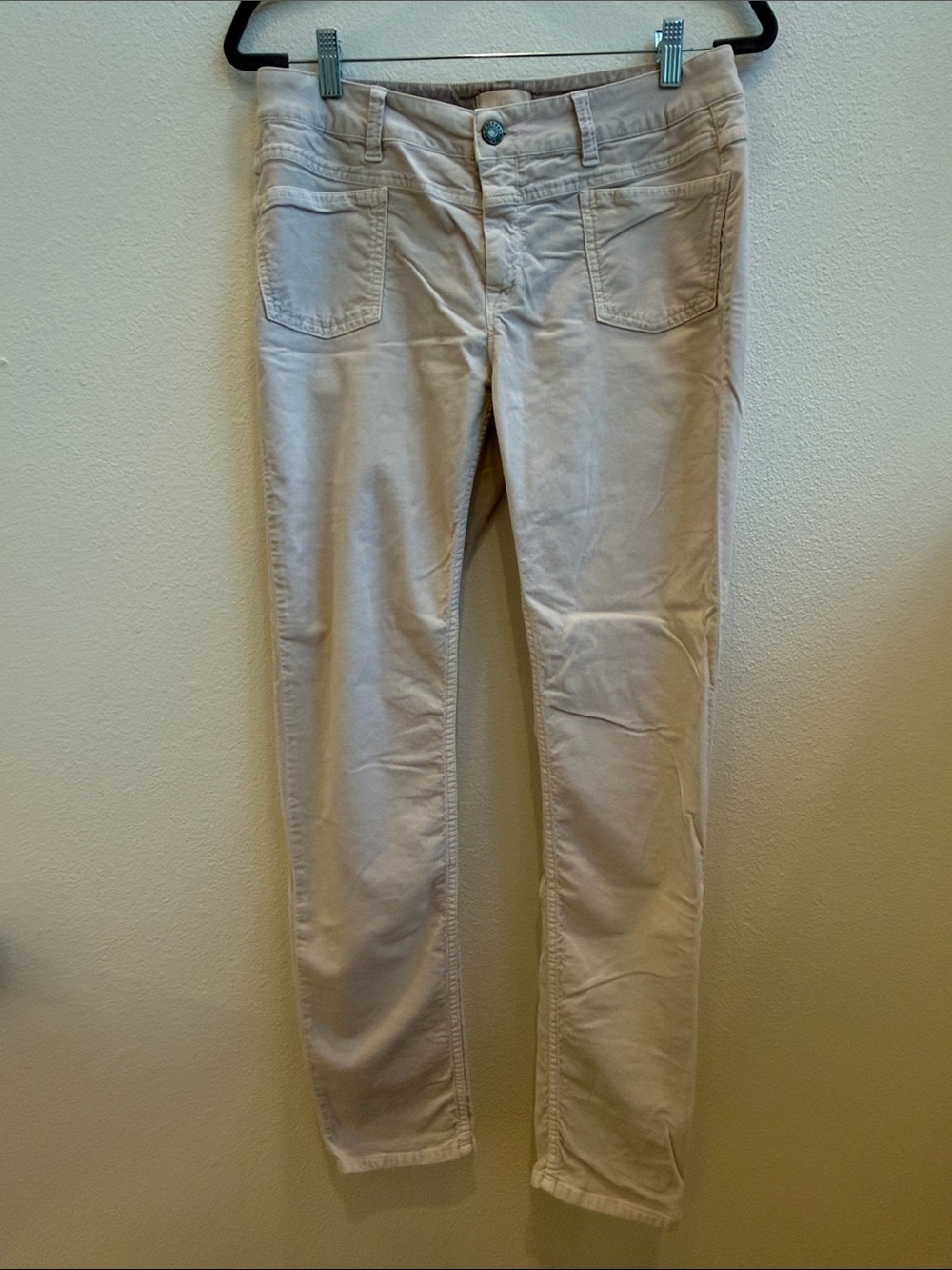 Closed Women's Cream Corduroy Jeans Pedal-X